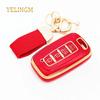 3/4Button Tpu Car Key Fob Shell Cover Keychain For Kia Forte Sportage K2 K5 For Hyundai Genesis Coupe Sonata Ix35 Smart Key Case