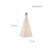 LED Light-up Decor for Christmas, Mini Ceramic Snowman Santa Reindeer Ornament