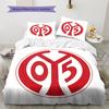 FSV Mainz 05 Μοτίβο Κλινοσκεπάσματα Διακόσμηση Σπιτιού Δώρο Γενεθλίων (1 * παπλωματοθήκη + 2 * μαξιλαροθήκη, χωρίς πυρήνα)