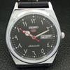 AUTOMATIC VINTAGE REFURBISHED SEIKO 5 JAPAN 6309A MENS BLACK WATCH a441362-5 Sk-a441362