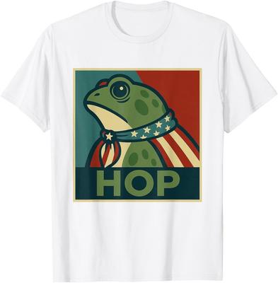 Retro Vintage Funny Portland Frog Hop Design T-Shirt