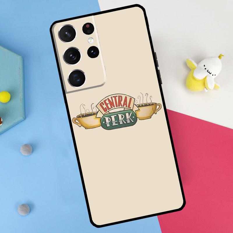 Central Perk Friends Back Case For Samsung Galaxy S26 S25 S24 S21 S22 S20 Ultra S10 Plus S23 FE S25 FE Soft Cover