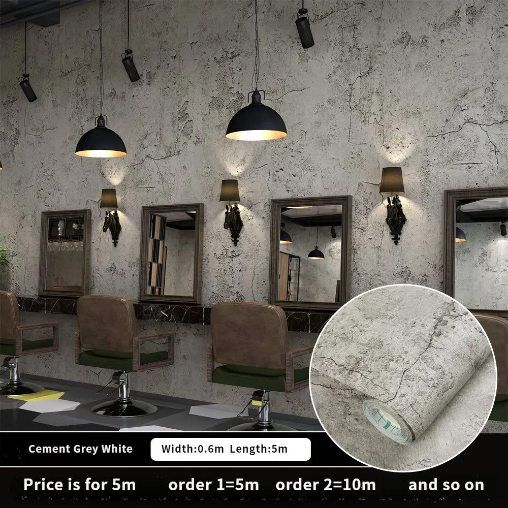 

Шпалери з цементу. Самоклеючі шпалери для магазину одягу. Самоклеючі ретро скандинавські сірі промислові стилі. cement grey white 0.6m*5m