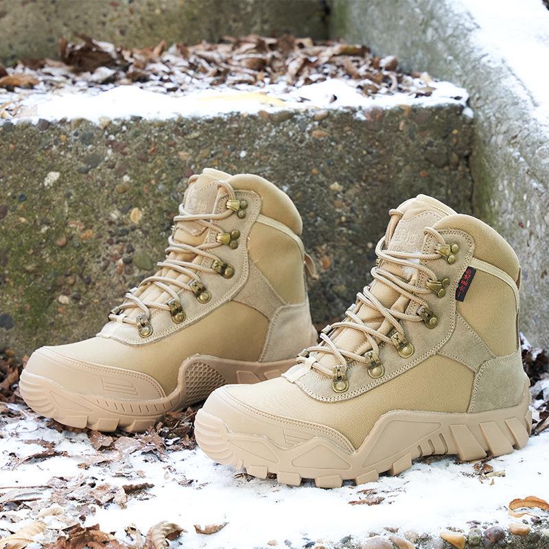 

Мужские зимние ботинки Northeast из очень толстой кожи и меха – теплые, морозостойкие, нескользящие, шерстяные ботинки с бархатной подкладкой 42 верблюд