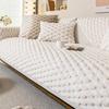 1Pcs Winter Thick Warm Plush Sofa Cover Anti Slip Cat Scratch Simple Solid Color Universal Dustproof Seat Cushion Home Decor