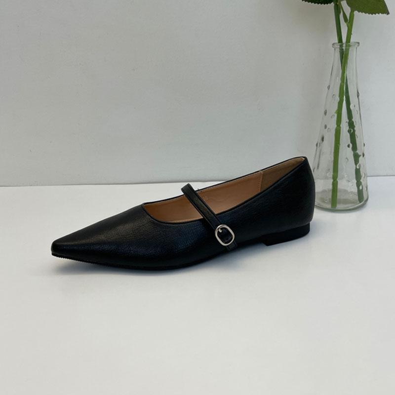 

Модная обувь с острым носком женские туфли Мэри Джейн балетки мягкие женские неглубокие модные туфли-балетки с ремешком и пряжкой женские туфли новые 35 чёрный