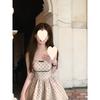 Pure desire style square collar polka dot sleeveless dress summer new high sense waist princess puffy short skirt children