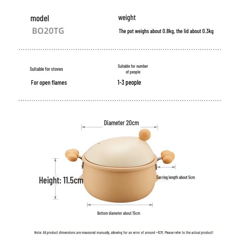 Chuda Huang Ragdoll Non-Stick Milk Pot