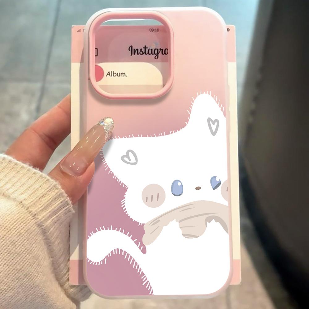 INS Couple Black White Cat Candy Color Phone Case For Xiaomi 14T 15T Pro Xiaomi 17 pro max Xiaomi Mi 11 Lite 5G Shockproof Funda