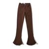 Autumn Spicy Girl Retro High Waisted Elastic Slim Fit Leg Enhancing Long Horseshoe Pants For Women, Micro Flared Denim Pants