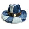 Western Cowboy Hat Retro Retro Color Matching Peach Top Jazz Hat Men'S And Women'S Versatile Top Hat