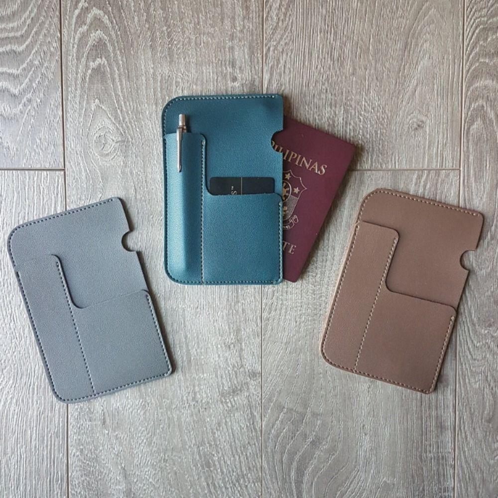 Multiple Card Slots Portable Passport Bag Travel Storage Passport Clip  Travel Accessory