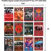 Woonkit Vintage Rock Band Posters for Room Aesthetic, 70s 80s 90s Retro Music Room Wall Bedroom Decor Art, Vintage Rock Concert Poster Wall Collage,