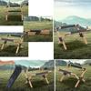Outdoor Wooden Cooler Stand Folding Ice Bucket Rack Large Capacity Wood Mount for Camping Barbecue