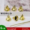 Christmas Leafy Gold Bell Tree Ornaments and Jingle Window Hangings