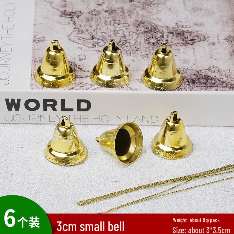 Christmas Leafy Gold Bell Tree Ornaments and Jingle Window Hangings