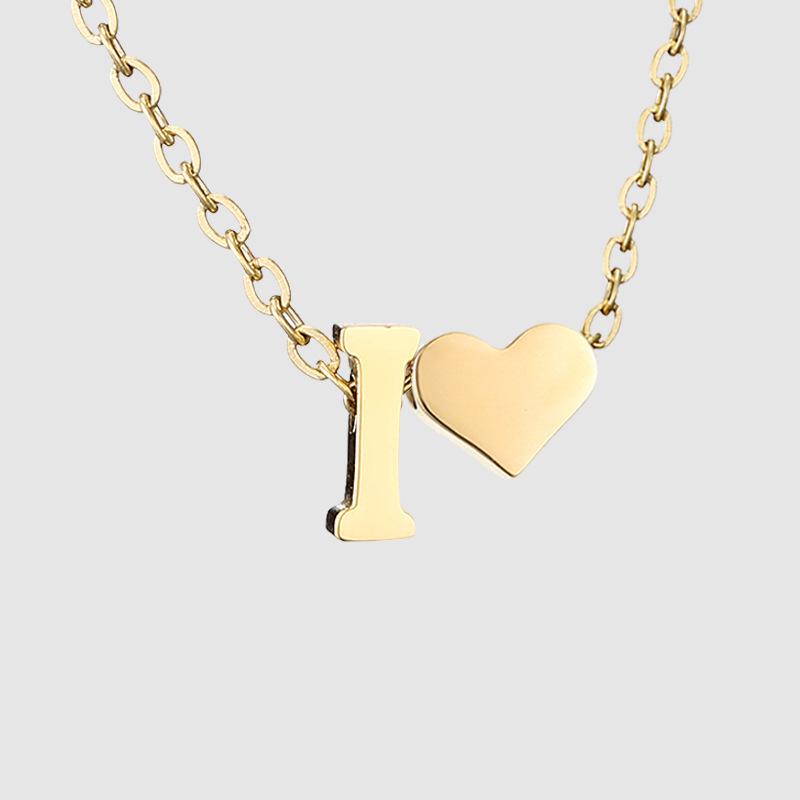 St. Delan DIY 3D Heart Necklace: Personalized Non-Fading Clavicle Chain