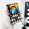 Applicable To Huawei Purax Mobile Phone Case Plain Leather Rhombus X Wide Folding New Mickey Portable Belt Lanyard  Case