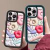 Blumenhülle für iPhone 16 Pro Max Stoßfeste TPU Weiche Silikonabdeckung Coque für iPhone 15 Pro Max 14 13 12 11 Handyhülle