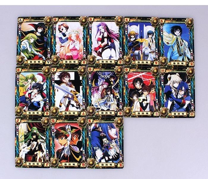 Anime Code Geass Poker Cards Cartoon Accessories