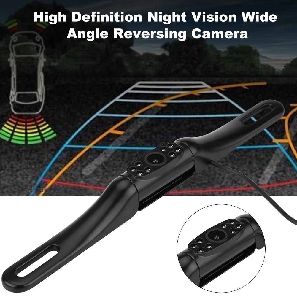 

8 ИК-светодиодов Алюминиевая рамка для автомобильного номерного знака Задний вид Ночное видение Камера заднего вида для парковки Водонепроницаемая