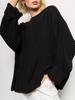 Plain Round Neck Sweater - 2024 European & American Spring/Autumn Loose Knit Pullover for Women