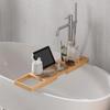 Bathtub Tray Bamboo Adjustable Bathtub Board Bathtub Tray for Book, iPad, Phone, SPA