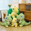 Creative Green Dinosaur Plush Toy - Adorable Big-Eyed T-Rex Soothing Doll and Children's Birthday Gift.