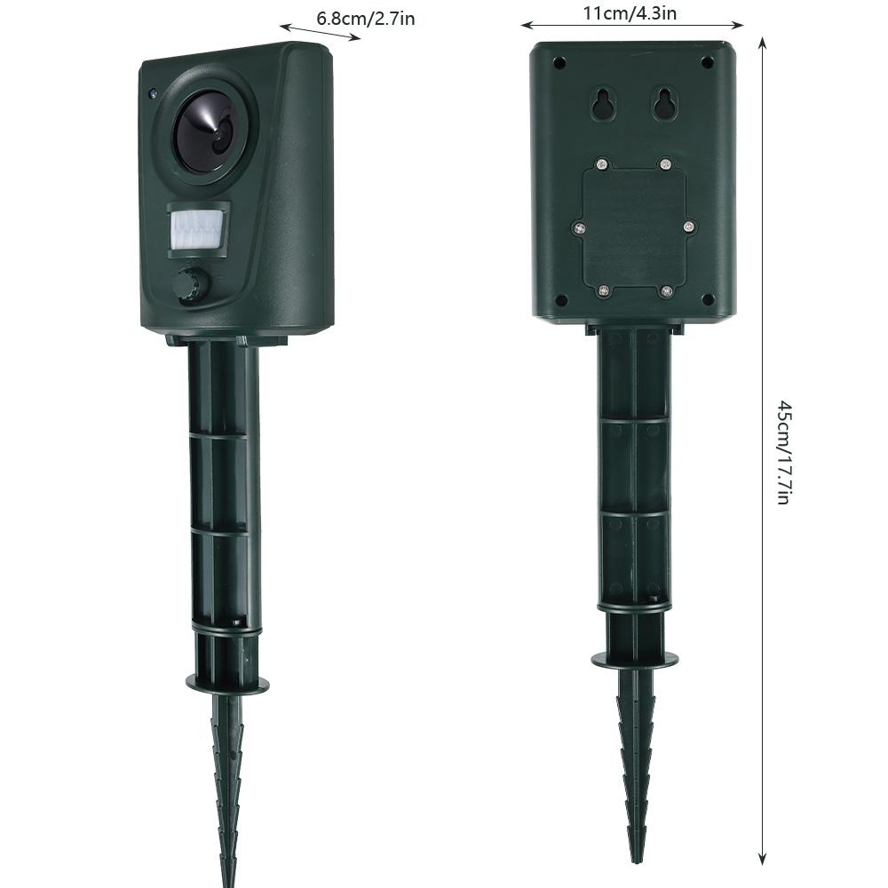 

Солнечный ультразвуковой отпугиватель животных IPX4 Ультразвуковой отпугиватель грызунов PIR Отпугиватель вредителей для улицы Собака Кошка Енот Отпугиватель животных Новый