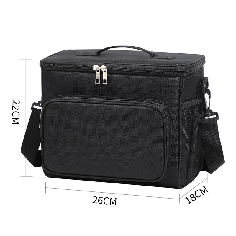 Portable Insulated Lunch Bag: Oxford Cloth, Handheld or Crossbody, Perfect for Picnics