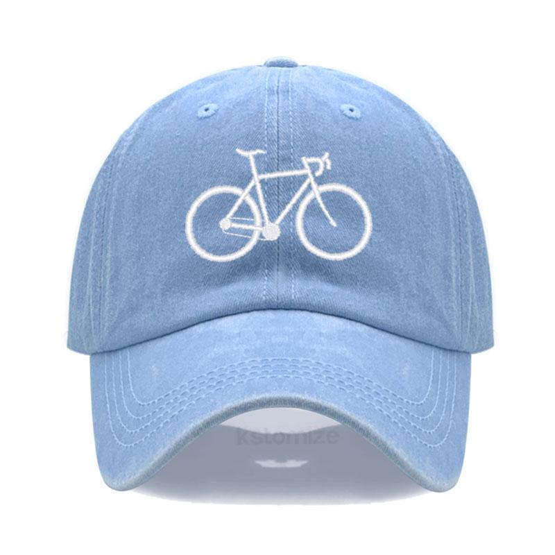 Soft Cotton Baseball Cap for Women Men Adjustable Fashion Bicycle Embroidered Dad Hat Unisex Classic Golf Caps