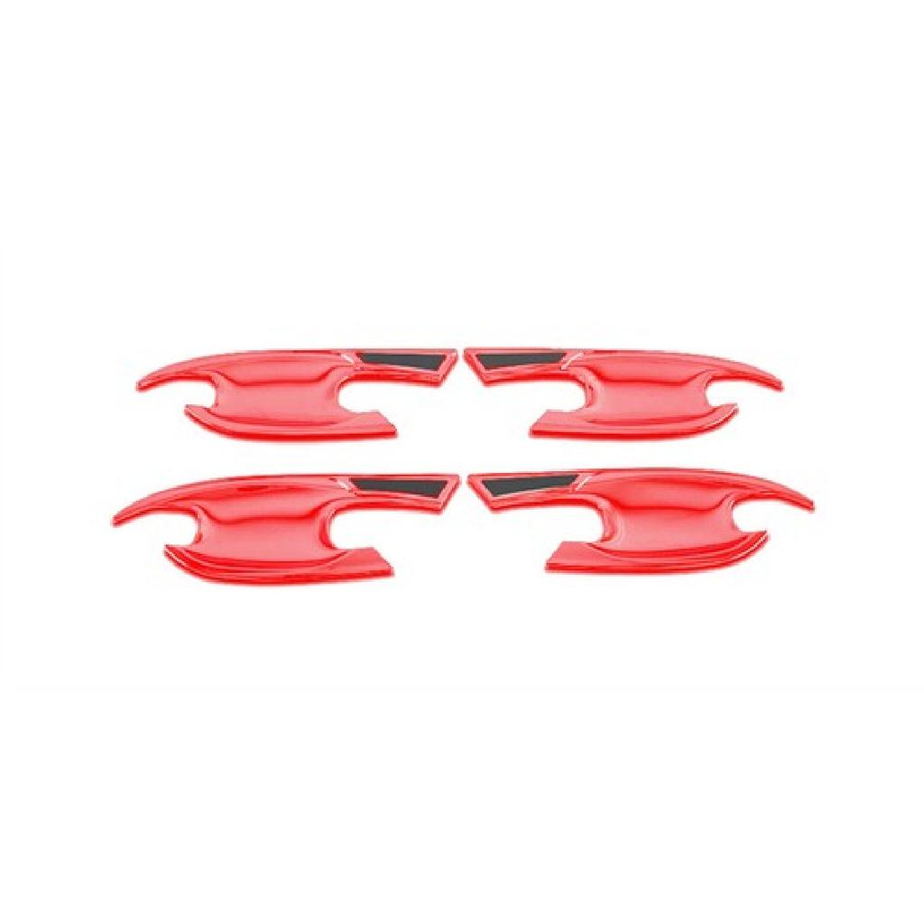 Exterior Side Door Bowl Frame Cover 4PCS For Hyundai Tucson - Bright Red
