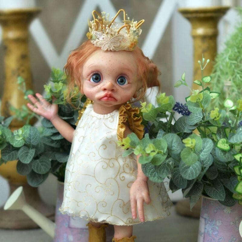 NPK 16 Handmade Full Silicone Elf Doll - 3D Hand-Painted, High-End, Stands Independently Can Stand