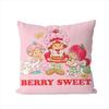 Strawberrys Shortcakes Pillow Case For Car Sofa Decorative Home Doublesided Print Plush Square Throw Pillow Cushion Cover