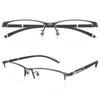 Blue Light Blocking Glasses for and Near Vision Unisex Glasses Resin Lenses Titanium Alloy Gray Prescription [AMMGLSS] Distance, Intermediate, -