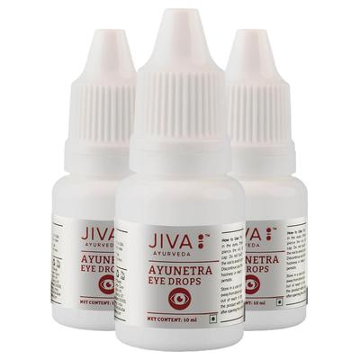 Jiva Ayunetra Göz Damlası 10ml X 3'lü Paket | Kuru, Kızarık, Tahriş Olmuş Gözler İçin Bitkisel Doğal Rahatlama
