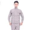 Workwear Suits Unisex Breathable Cotton Safety Uniforms for Construction Workshop Use Color Fade Proof Custom Design Work