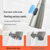 Black Brushed Stainless Steel Pull-Out Kitchen Faucet