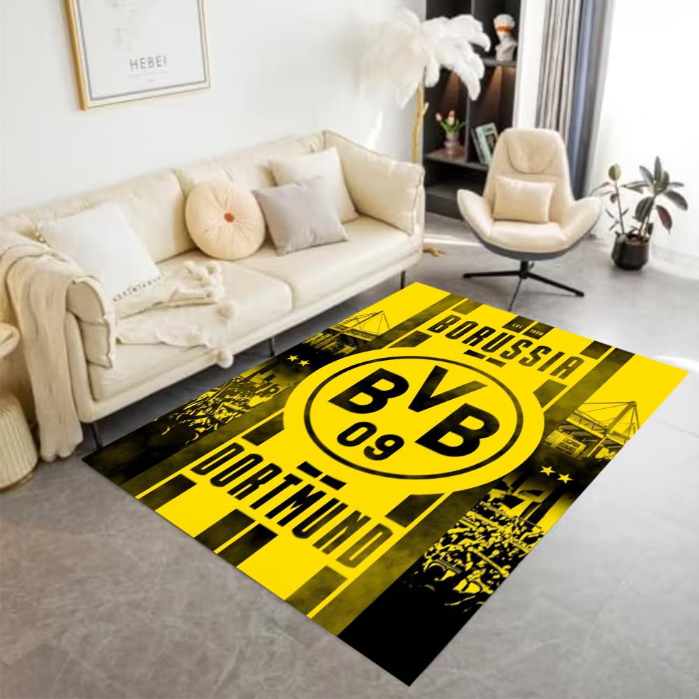 Bvb Borussia Dortmund Football Club Area Rug Design For Balcony Dining Room Playrooms Kitchen Antislip Carpet Decorate Offices