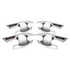Accessory glossy chrome silver car Side Door Handle bowl cover trim For toyota innova 2005-2015 2012 2010 2008 2009  2014 2013