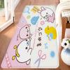 Cute Mamegoma Floor Mat INS Style Soft Bedroom Floor House Laundry Room Mat Anti-skid Household Carpets