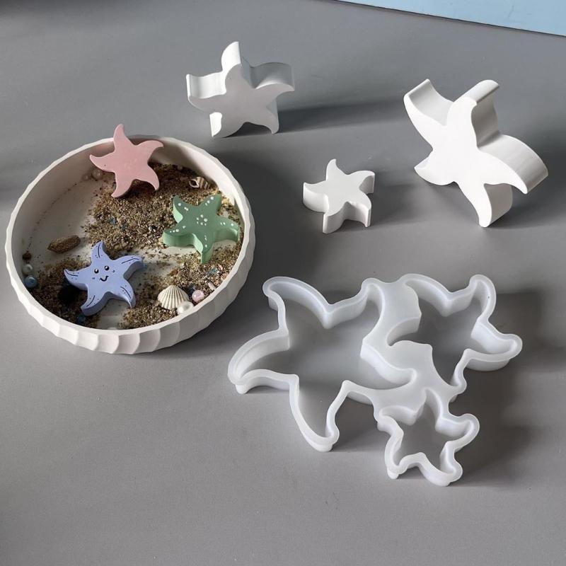 Star Shape Silicone Candle Molds for Epoxy Resin Candle Soap Star Shape Chocolate Molds Fondant Molds Cake Molds
