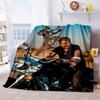 French Legendary Rock Singer and Actor Johnny Hallyday Blanket Soft Home Furnishing Nap Decoration Four Seasons Warm Sherpa Blanket U9
