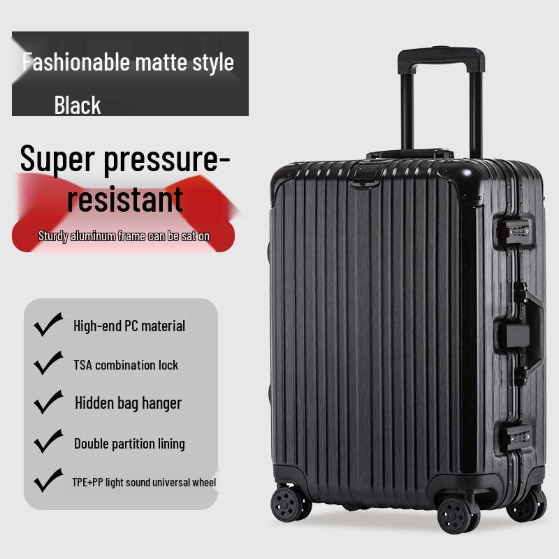 

Ударопрочный алюминиевый чемодан-тележка - Роскошный дорожный багаж размеров 20/22/24/26/29 дюймов 20 inch