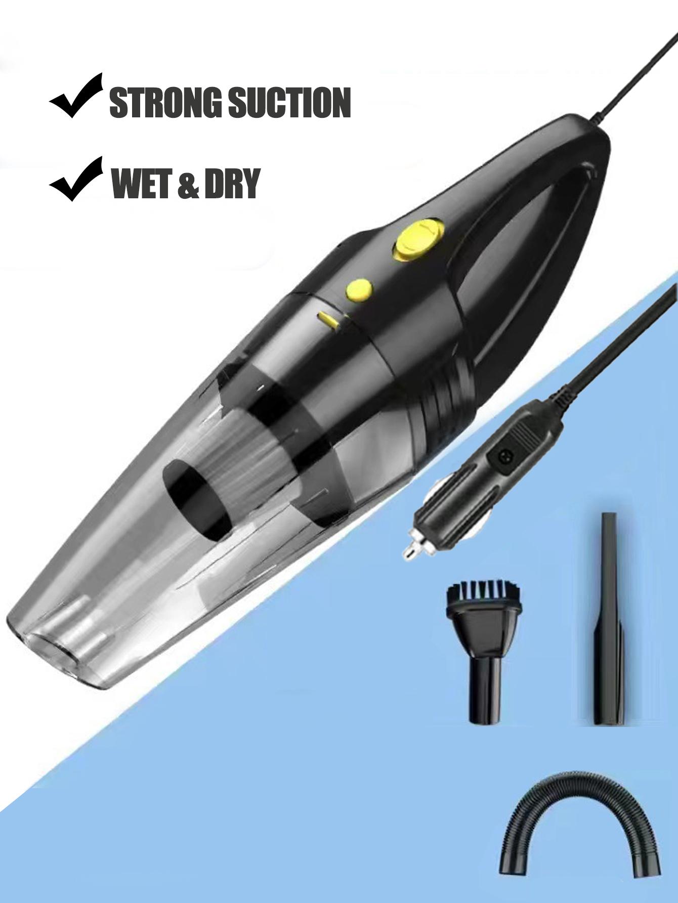 

Автомобильный пылесос, проводной воздушный компрессор, ручной автомобильный пылесос для салона автомобиля, 12 В, 5000 Па, мощная всасывающая машина для уборки, воздушный компрессор чёрный