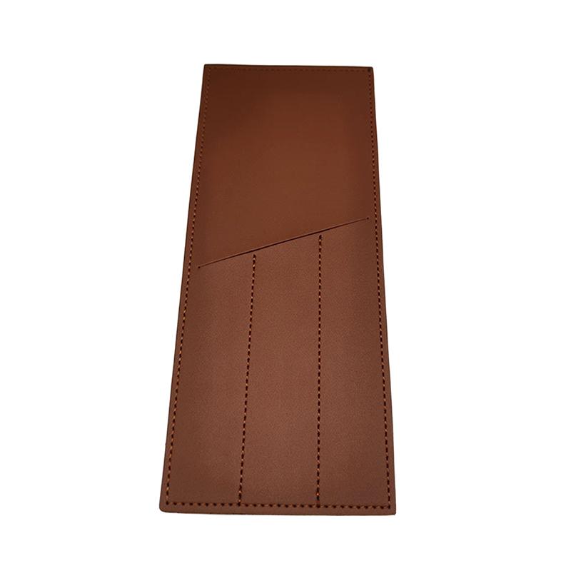 

Simple PU Leather Cutlery Storage Bag for Restaurant Fork Knife Utensil Camping Chopsticks Barbecue Tool Organizer коричневий
