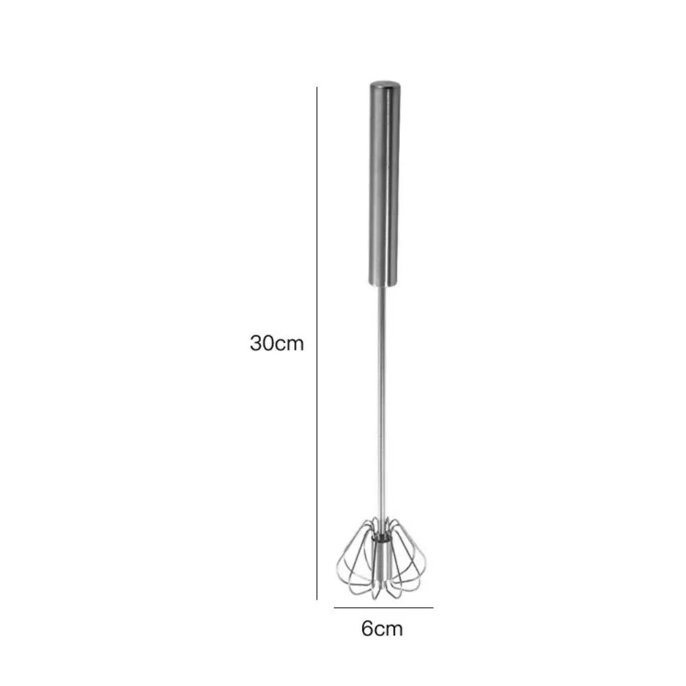 Stainless steel semi-automatic egg beater, rotating cream egg mixer, household manual egg beater