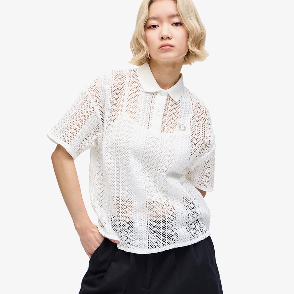 Fred Perry [Womens] Lace Polo Shirt (129) Afpf2417134-129