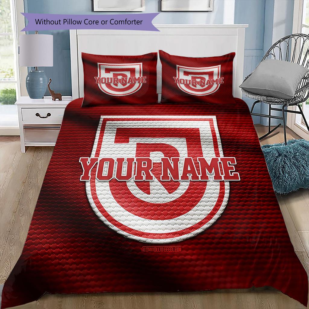 Ssv Jahn Regensburg Custom Name Pattern Bedding Quilt Set Quilt Cover Pillowcase Home Birthday Gift(1 * duvet cover + 2 * pillowcase, without core)