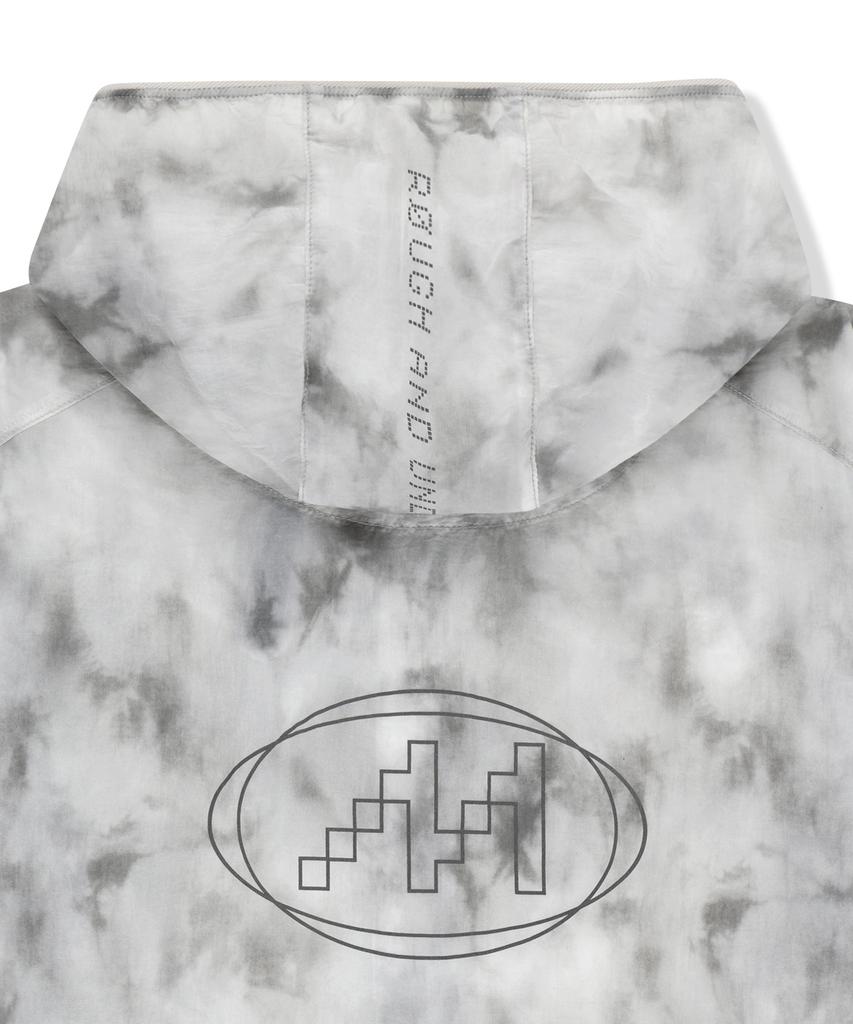 Matin Kim Matin Pace Reflective Logo Windbreaker In Light Gray